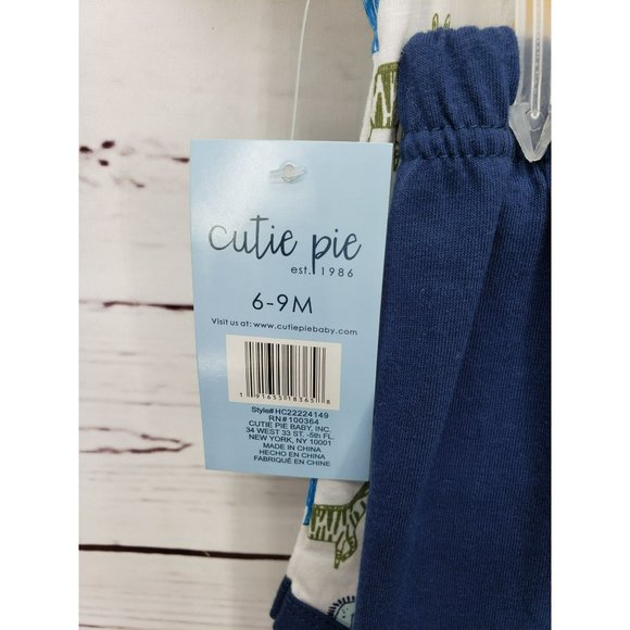 Cutie Pie 6-9 months Let's Explore Safari 3 piece boys bodysuit set - Picture 2 of 6